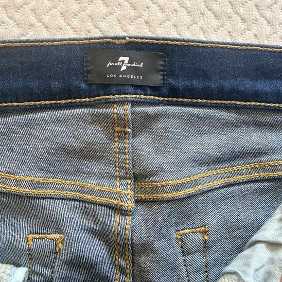 Women's Blue Flared Jeans - Picture 5 of 6